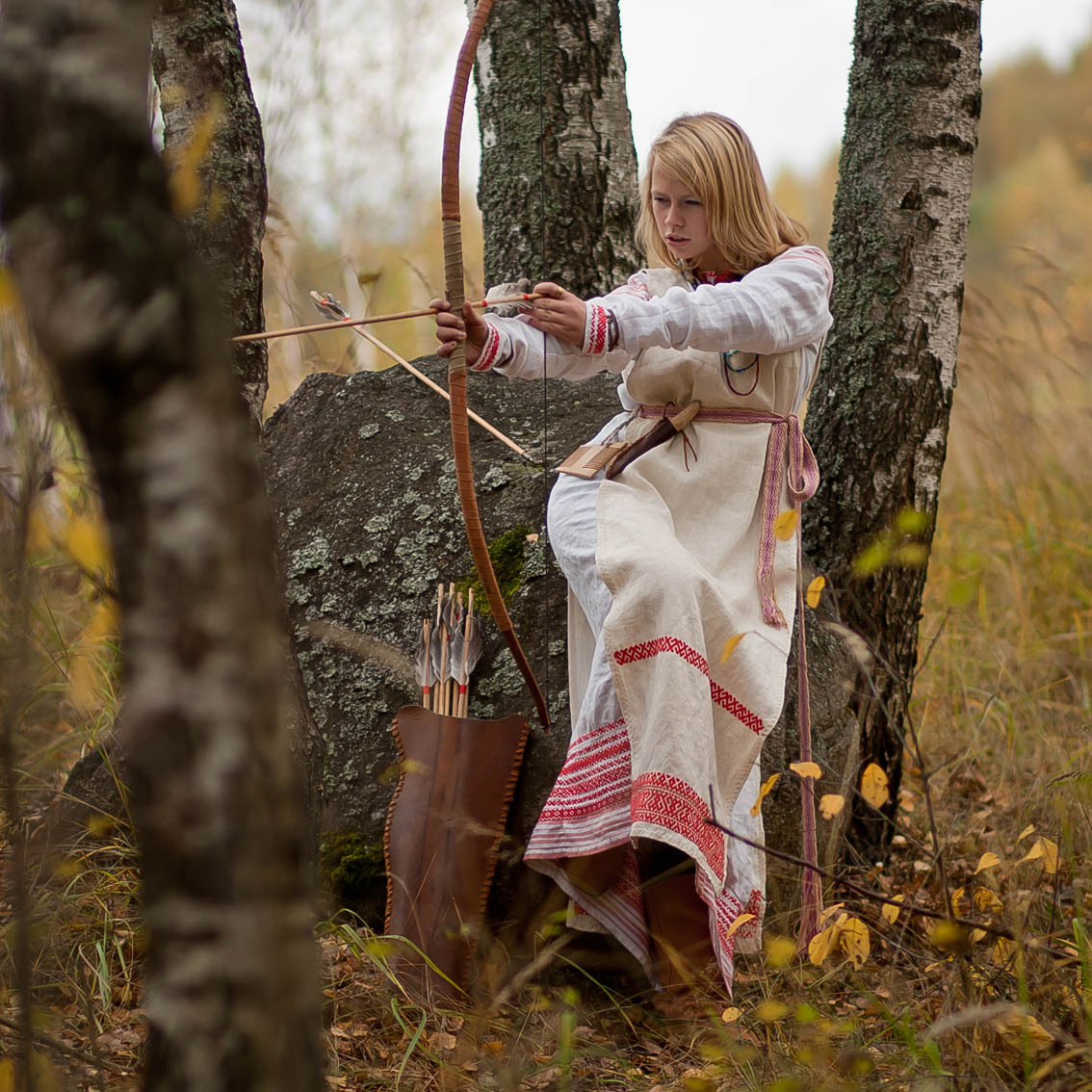 Sexy photo Girls in Slavic costumes in Yuncheng